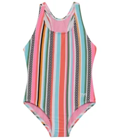 TYR Girls' Peekaboo Ella Maxfit One Piece Swimsuit (Toddler, Little Kid, Big Kid)