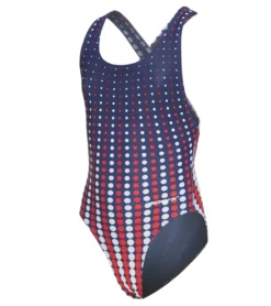 Molecule USA Wide Strap Cross Back One Piece Swimsuit Youth (22-28)