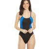 Women's Surf Splice Swan Back One Piece Swimsuit