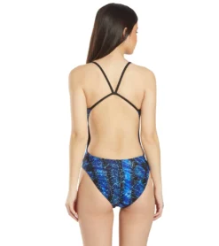 Women's Edge Swan Back One Piece Swimsuit -Outlet Tide Wisp Store 5666074689704 blue 3a