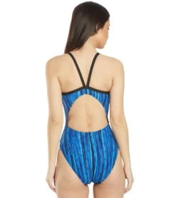 Women's Zircon Butterfly Back One Piece Swimsuit -Outlet Tide Wisp Store 5666090713256 blue 3a