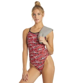 Shark Thin Strap One Piece Swimsuit