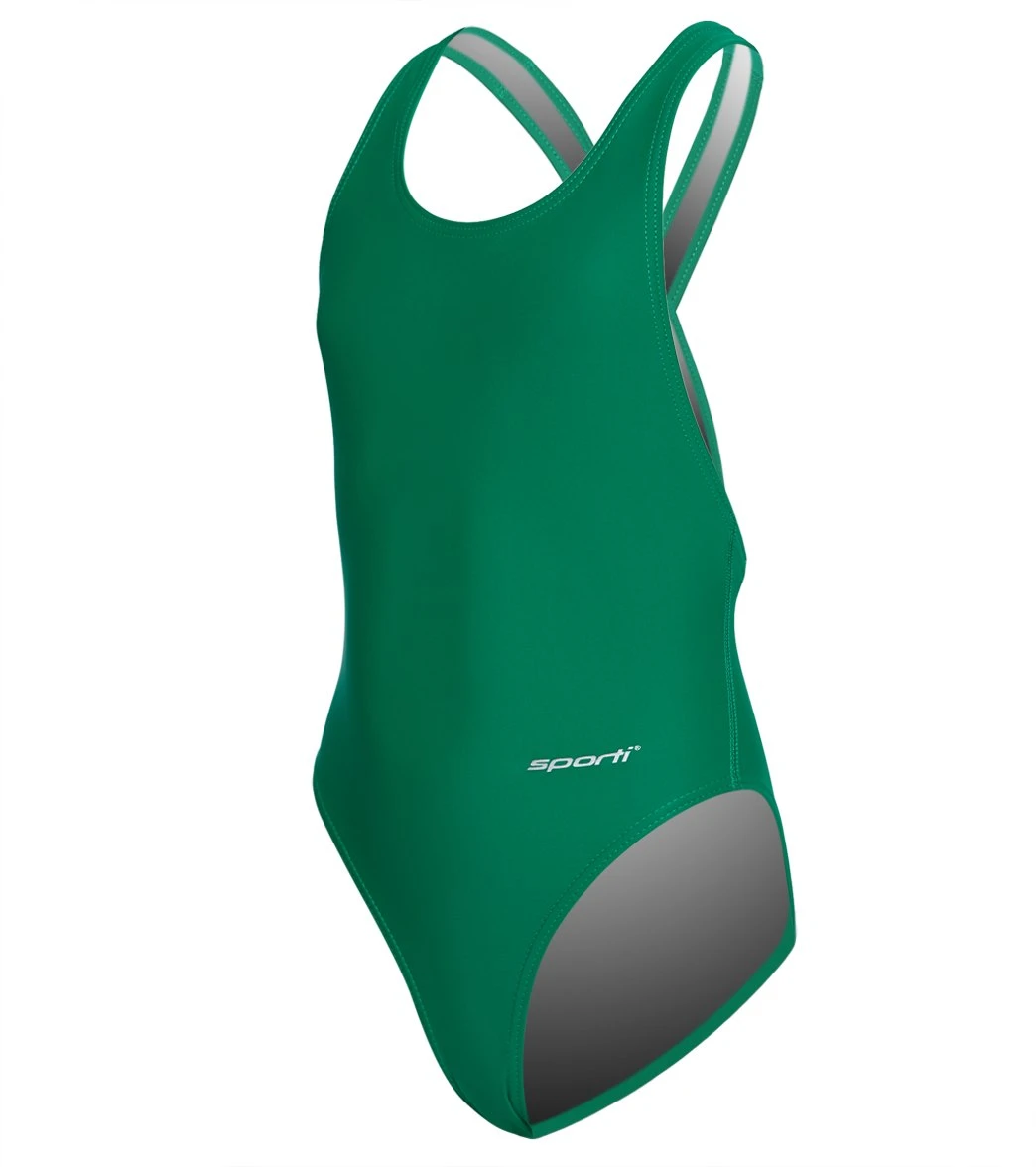 Wide Strap Cross Back One Piece Swimsuit Youth (22-28) 2 Wide Strap Cross Back One Piece Swimsuit Youth (22-28) - Image 2