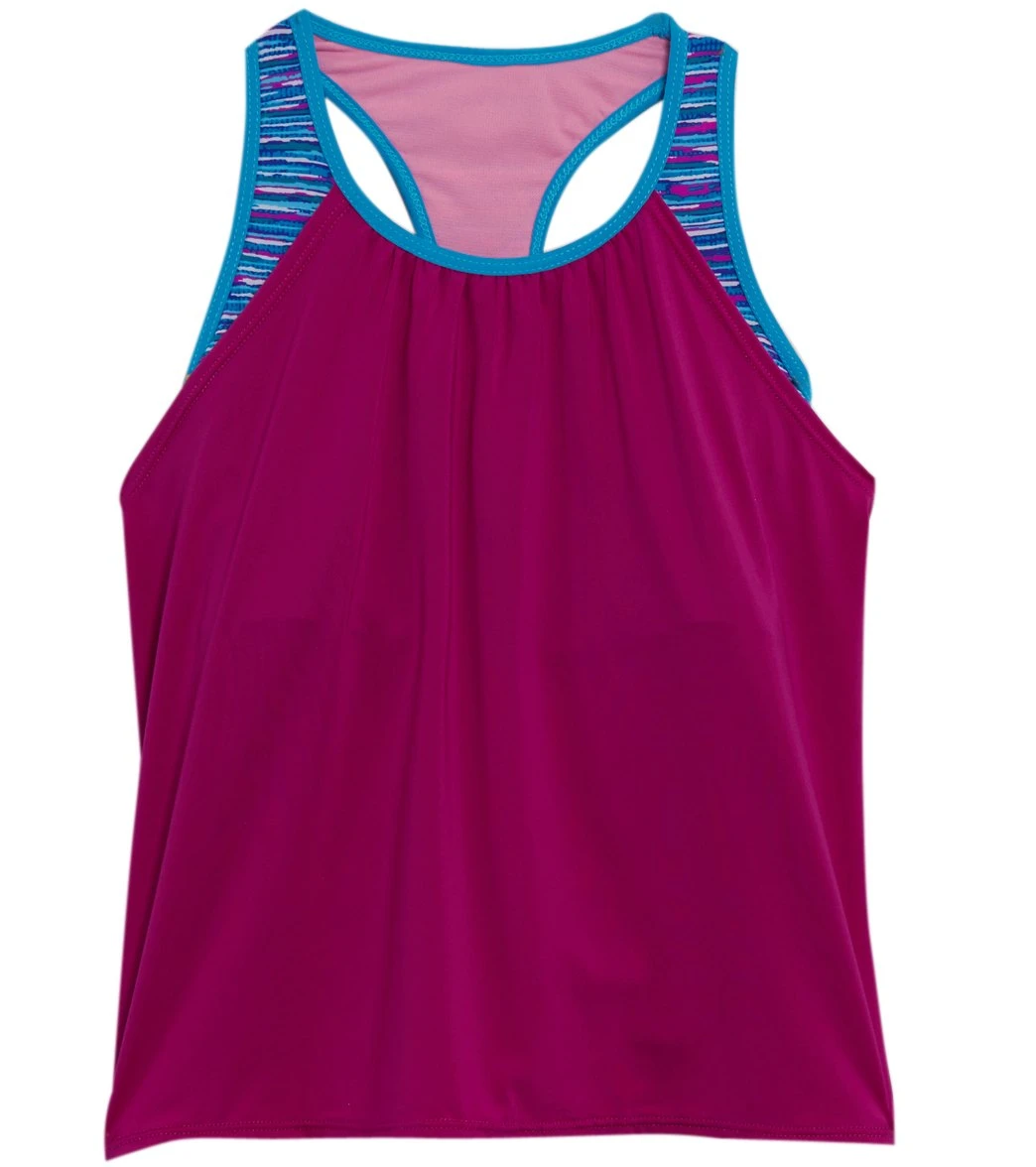 TYR Girls' Sunray Ava 2 In 1 Tankini Top (Big Kid) 1 TYR Girls' Sunray Ava 2 In 1 Tankini Top (Big Kid)