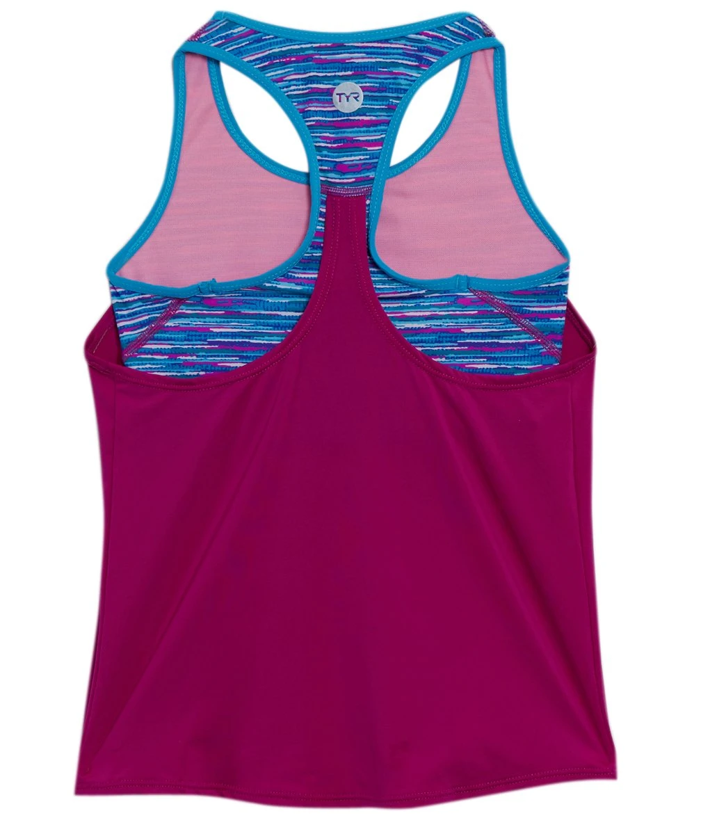 TYR Girls' Sunray Ava 2 In 1 Tankini Top (Big Kid) 2 TYR Girls' Sunray Ava 2 In 1 Tankini Top (Big Kid) - Image 2