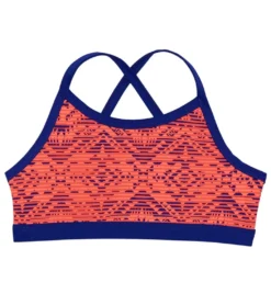 TYR Girls' Conquest Trinity Bikini Top (Big Kid)