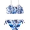 Girls' Ombre Leaf Flounce Bikini Set (Toddler, Little Kid, Big Kid)