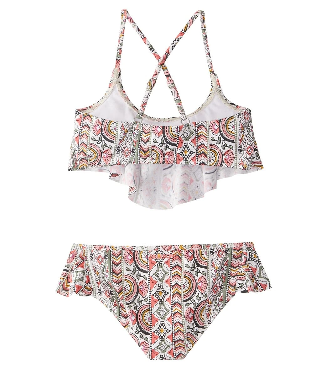 Billabong Girls' Gypsea Flutter Bikini Set (4-14) 2 Billabong Girls' Gypsea Flutter Bikini Set (4-14) - Image 2