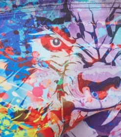 TURBO Men's Wolf Wall Water Polo Brief -Outlet Tide Wisp Store 5668911120552 purple 3a