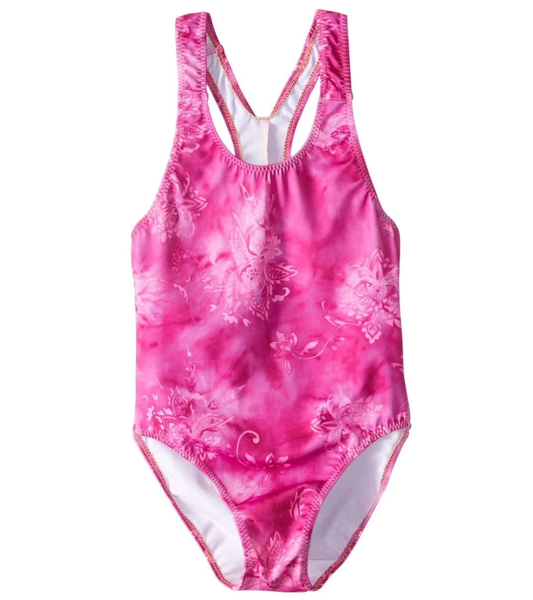 Girls' Starburst Racer Back One Piece Swimsuit (Big Kid) 1 Girls' Starburst Racer Back One Piece Swimsuit (Big Kid)