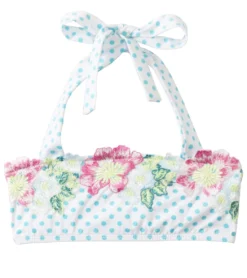 Girls' Garden Party Polka Dot Halter Top (7yrs-14yrs)