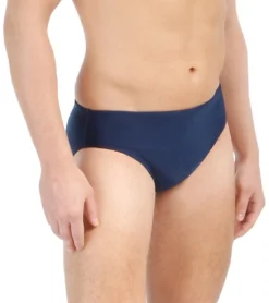 Solid Poly Racer Brief Swimsuit -Outlet Tide Wisp Store 5671951171752 navy 3a
