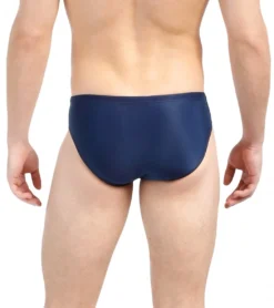 Solid Poly Racer Brief Swimsuit -Outlet Tide Wisp Store 5671951171752 navy 4a