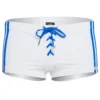 Football Lace-Up Square Cut Swim Short
