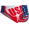 TURBO Men's USA Victory Water Polo Brief