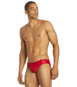Solid Swim Euro Brief Swimsuit -Outlet Tide Wisp Store 5672584937640 red 3a