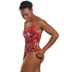 Nike Women's HydraStrong Fire Racerback One Piece Swimsuit -Outlet Tide Wisp Store 5677669187752 universityred 5a