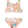 Roxy Girls' Friendly Story Two Piece Crop Top Bikini Set
