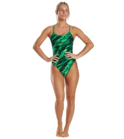 TYR Women's Vitric Trinityfit One Piece Swimsuit -Outlet Tide Wisp Store 6663779877032 green 4a