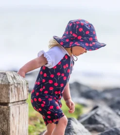 Girls' Ma Cheri Short Sleeve Ruffle Sunsuit (Baby, Toddler) -Outlet Tide Wisp Store 6747575222440 navy 3a