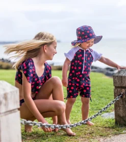 Girls' Ma Cheri Short Sleeve Ruffle Sunsuit (Baby, Toddler) -Outlet Tide Wisp Store 6747575222440 navy 4a