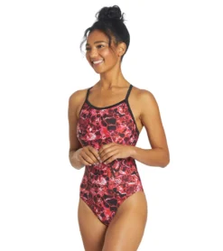 Cogent Thin Strap One Piece Swimsuit -Outlet Tide Wisp Store 6942386847912 red 4a