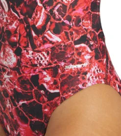 Cogent Thin Strap One Piece Swimsuit -Outlet Tide Wisp Store 6942386847912 red 5a