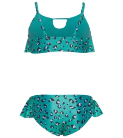 Girls' Cayucos Two Piece Bikini Set (Big Kid) -Outlet Tide Wisp Store 6948299931816 tropicsgreen 3a