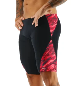 TYR Men's Cadence Blade Splice Jammer Swimsuit -Outlet Tide Wisp Store 6976328335528 red 4a