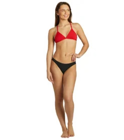 Women's Triangle Solid Bikini Top -Outlet Tide Wisp Store 7012302323880 red 4a