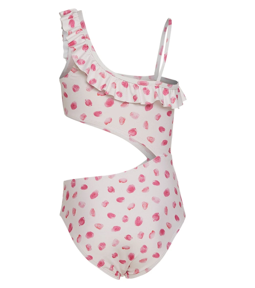 Girls' Wild One Ruffle One Piece Swimsuit (Big Kid) 2 Girls' Wild One Ruffle One Piece Swimsuit (Big Kid) - Image 2