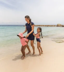 Girls' Ditsy Coral Classic Crossback Swimsuit (Toddler, Little Kid, Big Kid) -Outlet Tide Wisp Store 7217020076200 coral 3a