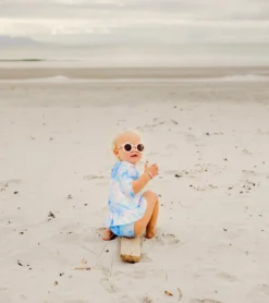 Girls' Sky Dye 3/4 Sleeve Surf Suit (Baby, Toddler) -Outlet Tide Wisp Store 7217022501032 blue 3a