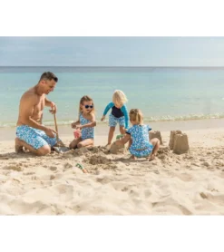 Men's Aqua Bloom Swim Trunks -Outlet Tide Wisp Store 7217116053672 blue 4a