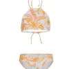 Billabong Girls' Tropical Punch High Neck Two Piece Bikini Set (Little Kid, Big Kid)