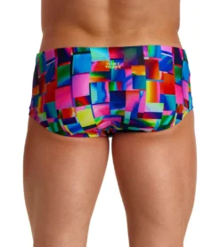 Funky Trunks Men's Patch Panels Classic Trunk Square Leg Swimsuit -Outlet Tide Wisp Store 7244866486440 patchpanels 3a