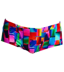 Funky Trunks Men's Patch Panels Classic Trunk Square Leg Swimsuit -Outlet Tide Wisp Store 7244866486440 patchpanels 4a