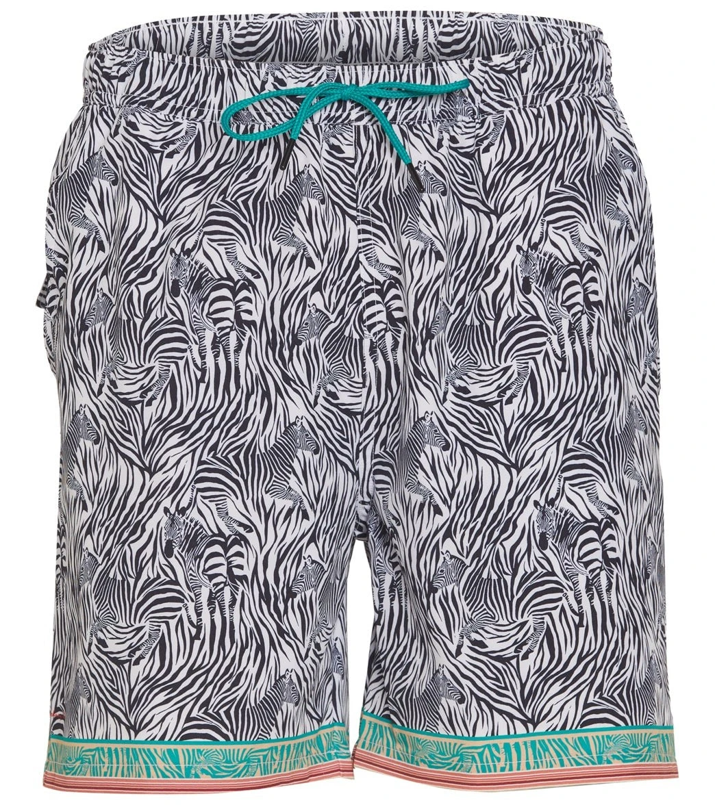Johnny Was Men's Zebra Swim Trunk 1 Johnny Was Men's Zebra Swim Trunk
