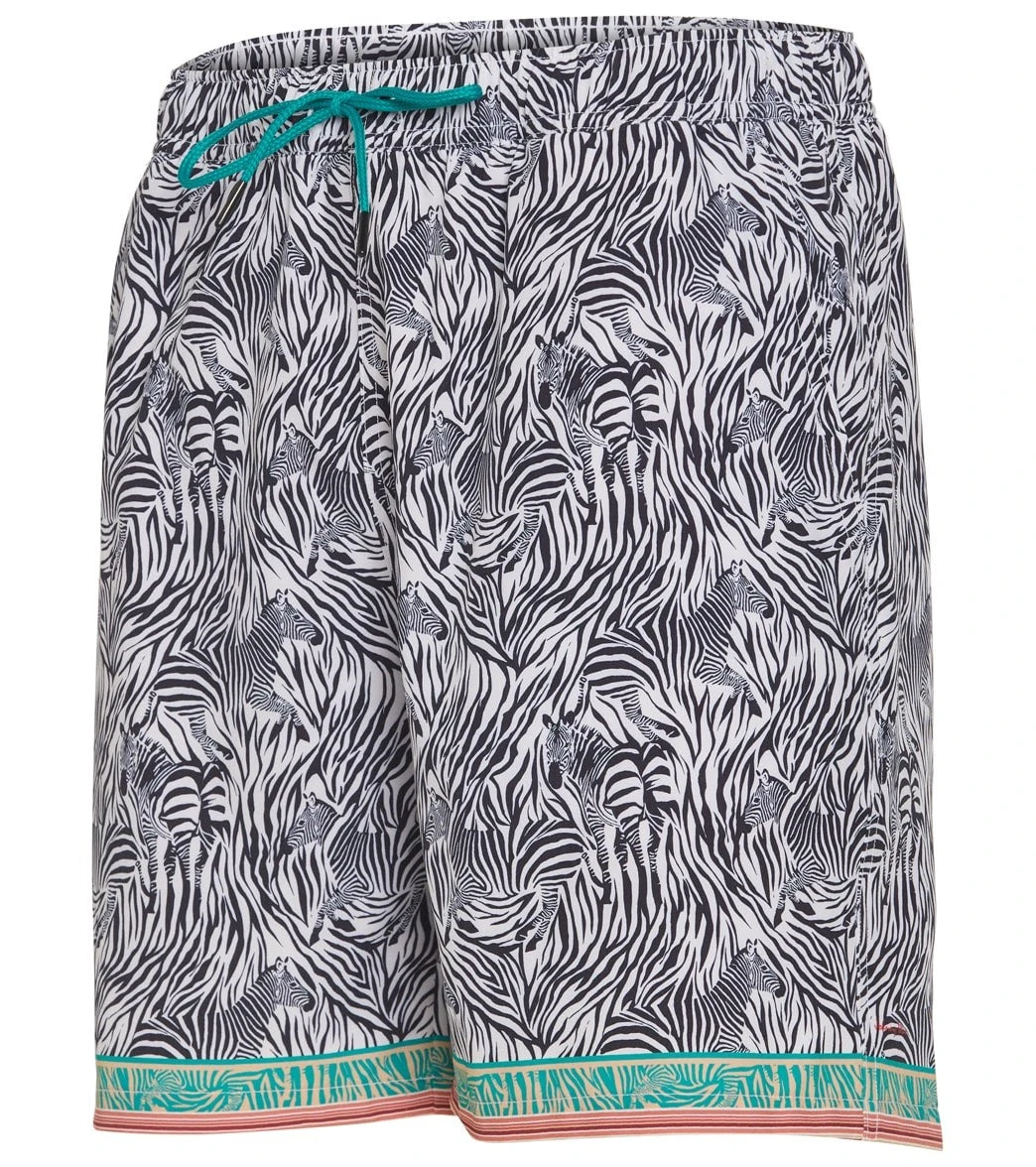 Johnny Was Men's Zebra Swim Trunk 2 Johnny Was Men's Zebra Swim Trunk - Image 2