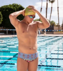 Granny Sweater Gingerbread Mermaid Brief Swimsuit