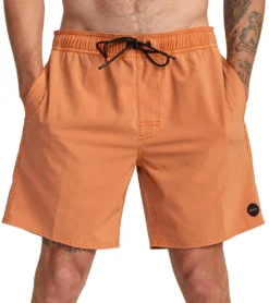 RVCA Men's Va Pigment Elastic Short 17" Trunk