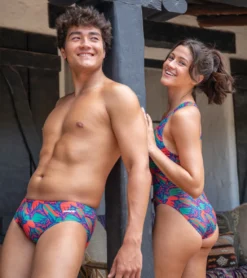 Sporti X Damian Orellana Limited Edition Chichi Brief Swimsuit -Outlet Tide Wisp Store 7390745133224 multi 3a