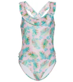 Girls' Luau Palms Mindy UPF 50+ One Piece Swimsuit (Baby, Toddler, Little Kid)