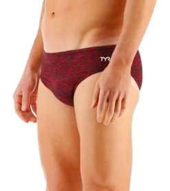 TYR Men's Lapped Racer Brief Swimsuit -Outlet Tide Wisp Store 7415983374504 red 4a