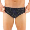 TYR Men's Carbon Hex Racer Brief Swimsuit