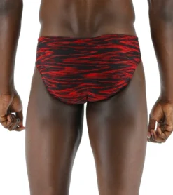 TYR Men's Fizzy Racer Brief Swimsuit -Outlet Tide Wisp Store 7415989272744 red 3a