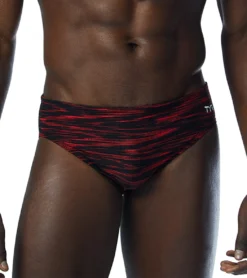 TYR Men's Fizzy Racer Brief Swimsuit -Outlet Tide Wisp Store 7415989272744 red 5a
