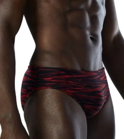 TYR Men's Fizzy Racer Brief Swimsuit -Outlet Tide Wisp Store 7415989272744 red 6a