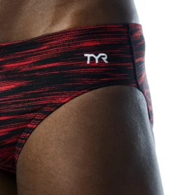 TYR Men's Fizzy Racer Brief Swimsuit -Outlet Tide Wisp Store 7415989272744 red 8a