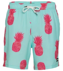 Men's 17" Pina Colada Printed Swim Trunks